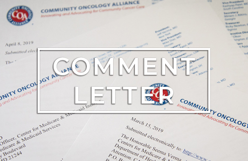 Comment Letter to CMS on Underwater Pharmacy Reimbursement