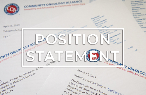 COA Position Statement on Cellular Therapies and CAR T